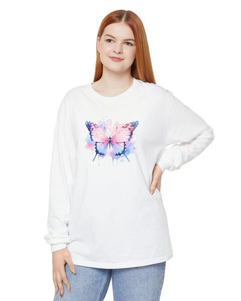 Pastel Butterfly - Cute Long Sleeve T-Shirt