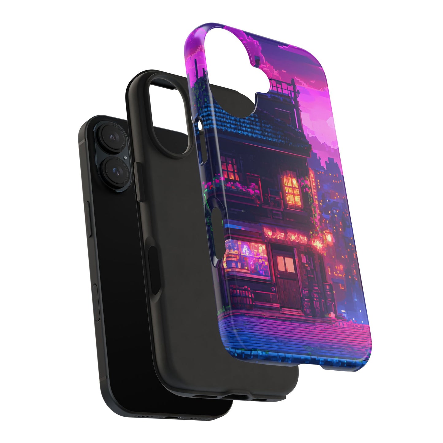 Zeke's Pub - Cyberpunk Pixel Art Phone Case