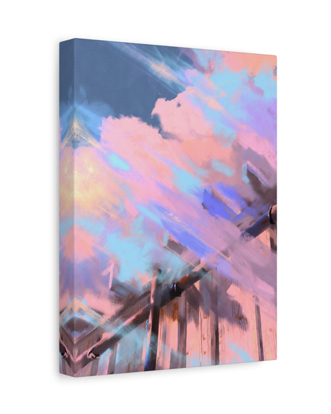 Crossing Over - Abstract Vertical Wall Art