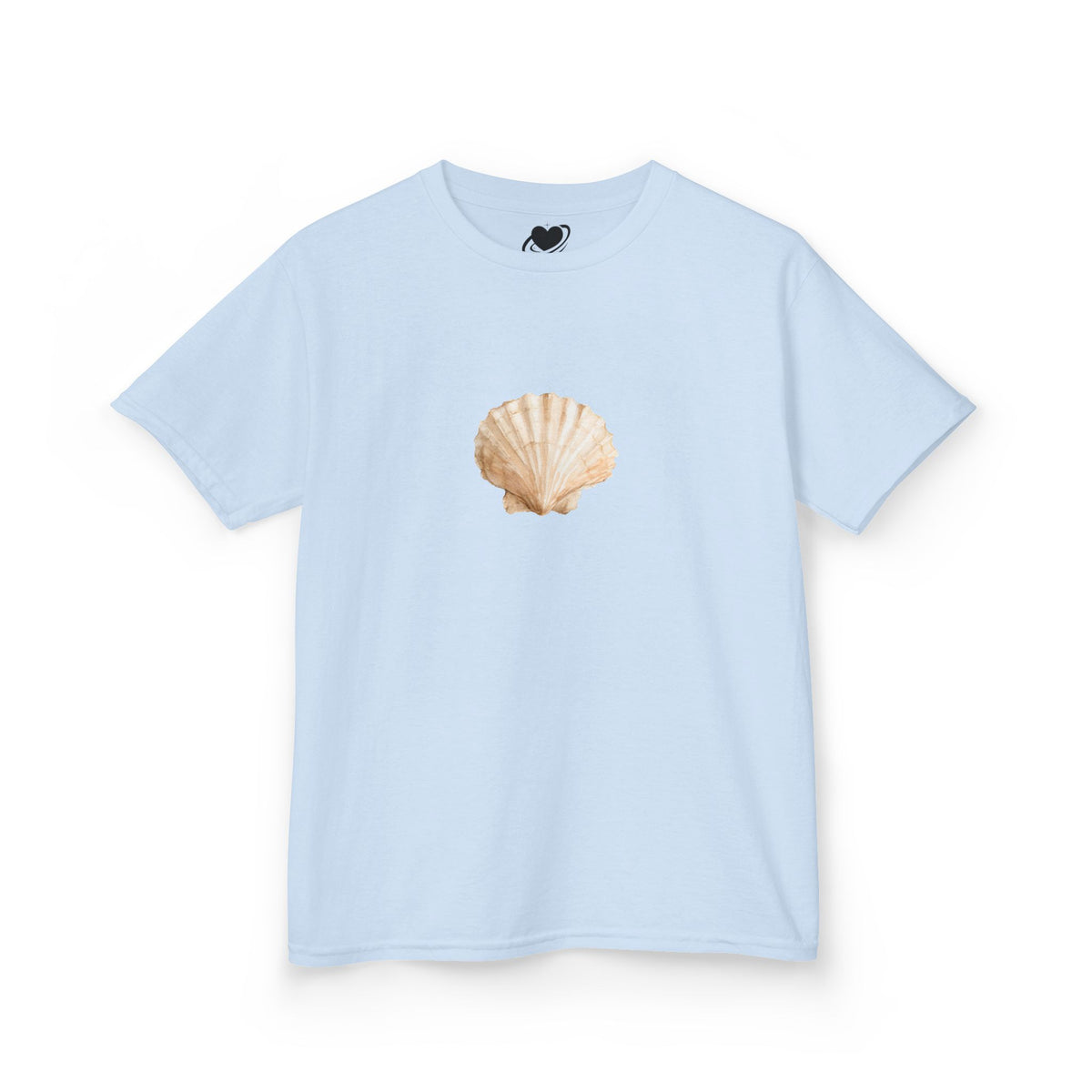 Scallop Shell Art - Vintage Style Cute Baby Tee