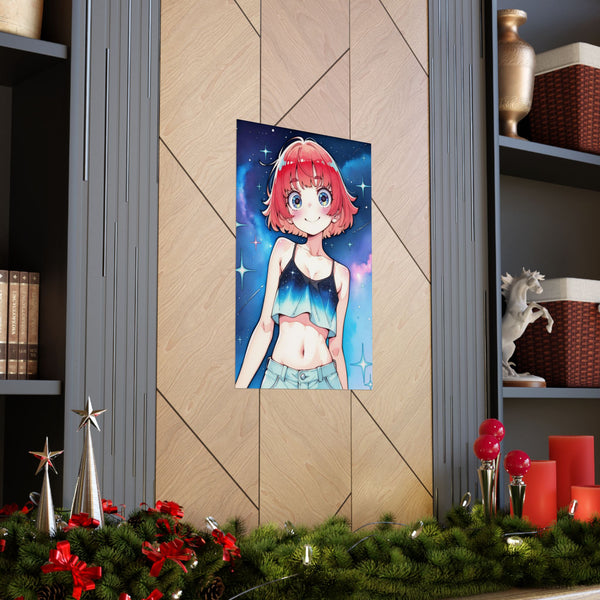 Baily Baby Galaxy - Cute Anime Girl Poster