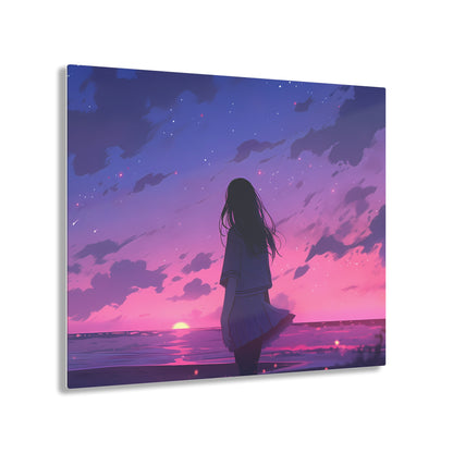 Before the Sun Sets - Anime Glass Painting