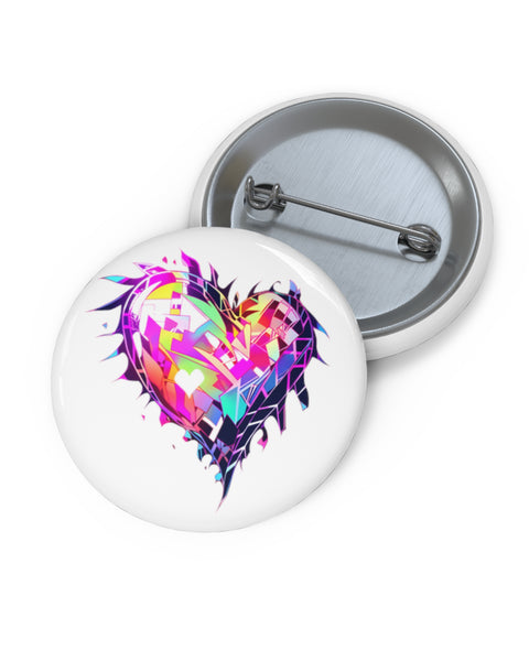 Crystal Heart Clan - Anime Button Pin