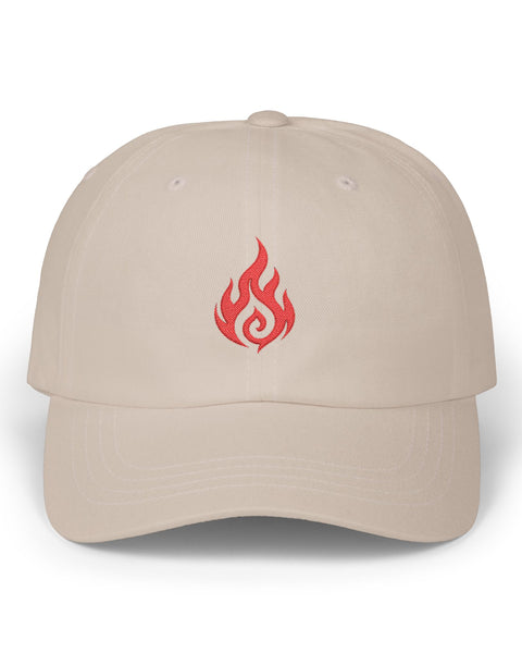 Symbol of Fire - Embroidered Cotton Baseball Cap