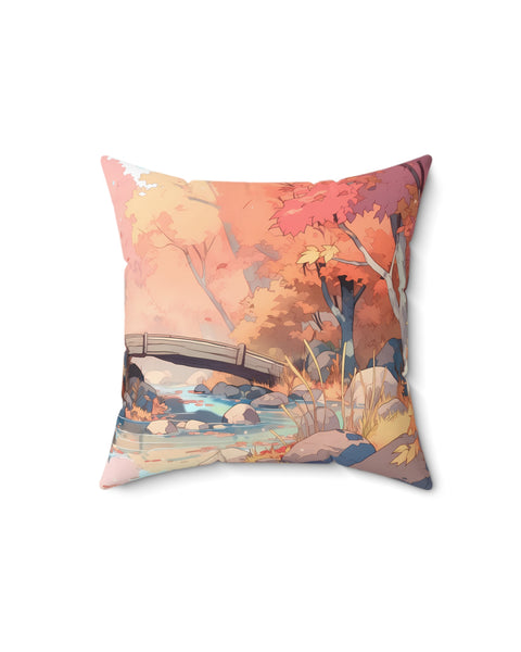 Amberglow - Anime Throw Pillow