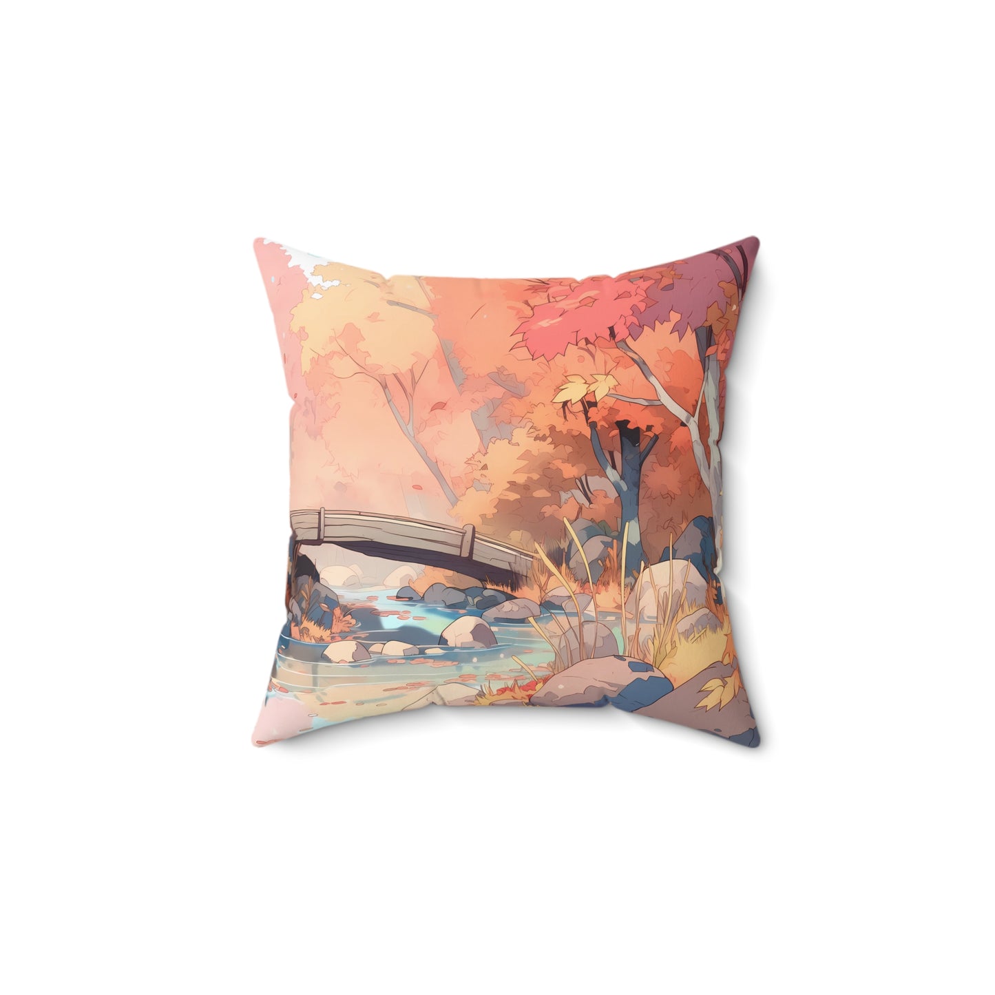 Amberglow - Anime Throw Pillow