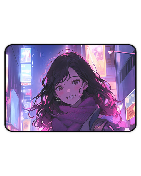 Night Vibes - Anime Girl Desk Mat