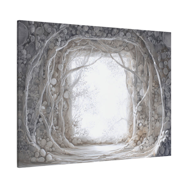 Pearl Hall - Textured White Fantasy Wall Art