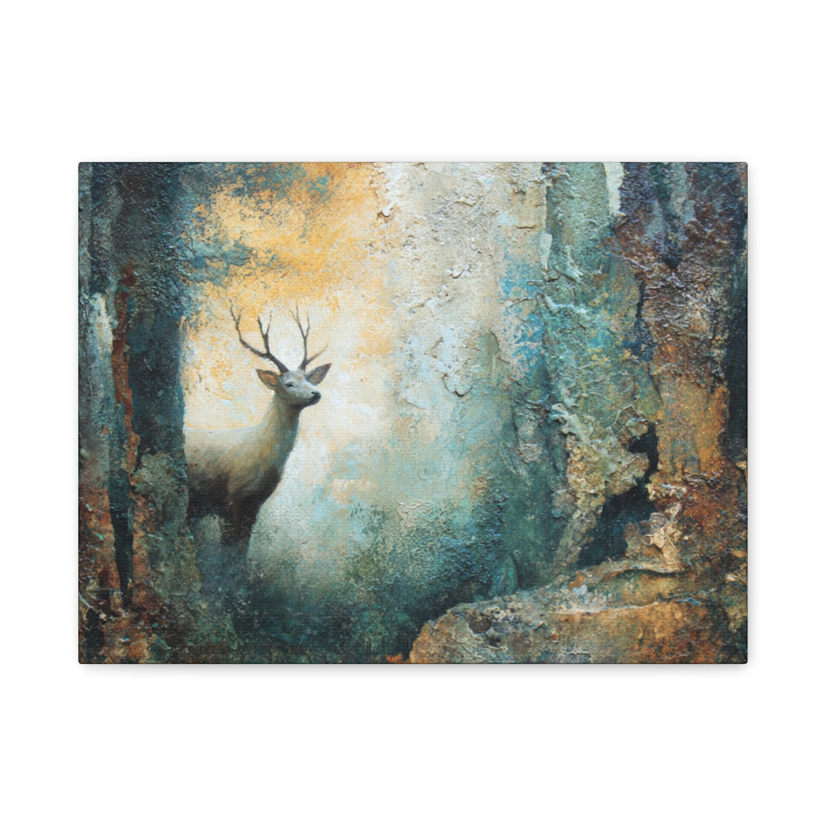 Emerging Buck - Textured Wall Art