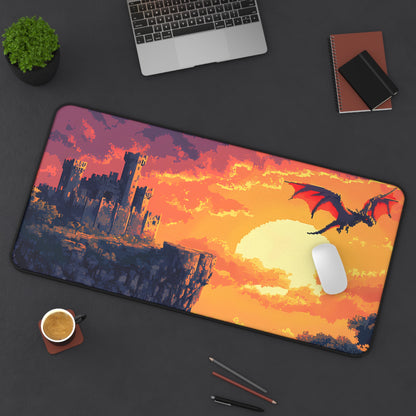 Dragon Kingdom - Pixel Art Fantasy Desk Mat