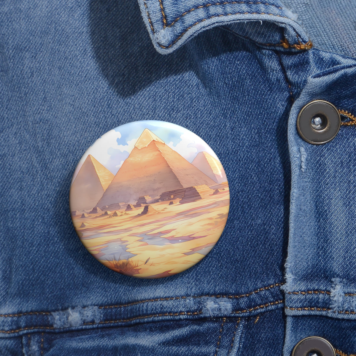 Giza Portal Genesis - Anime Button Pin