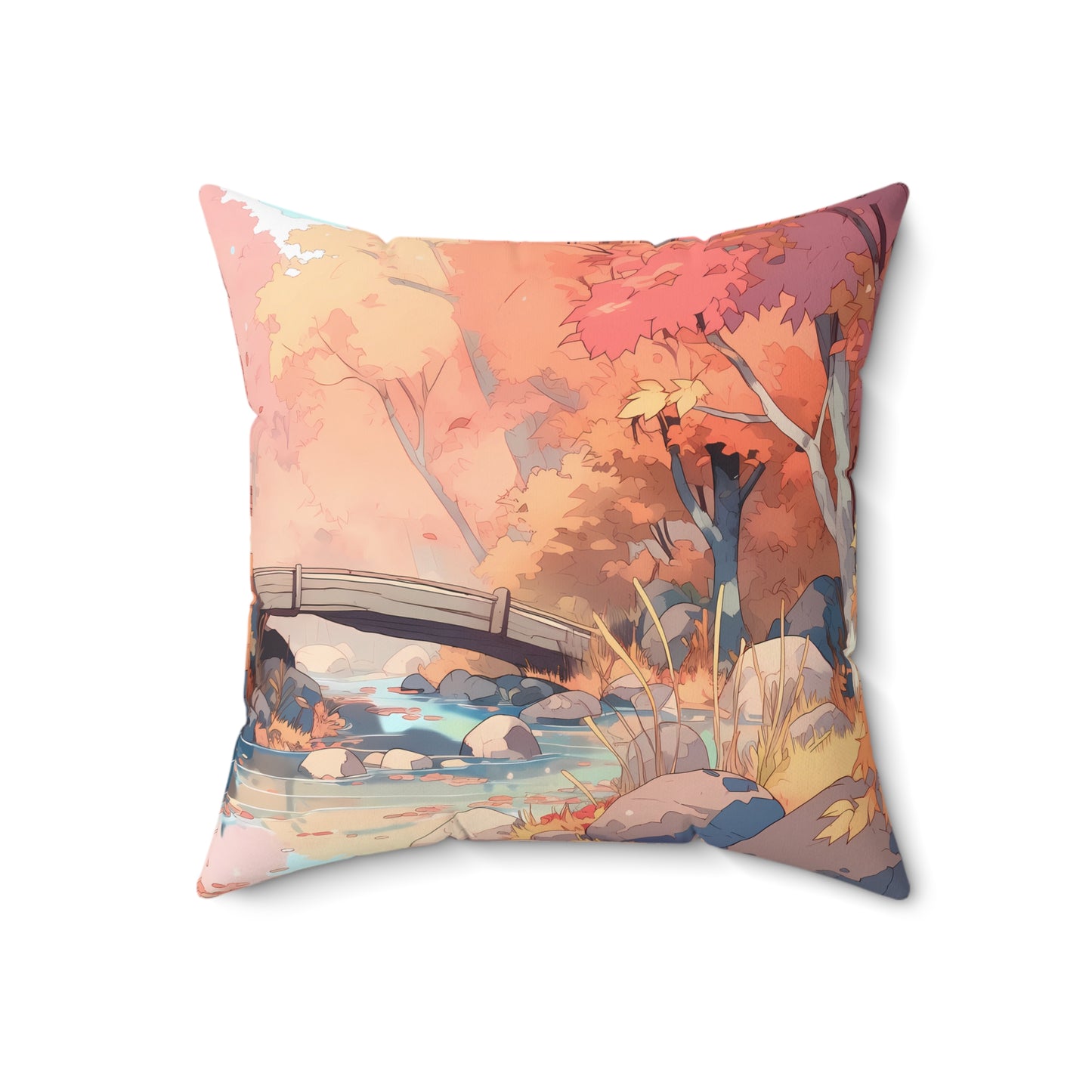 Amberglow - Anime Throw Pillow