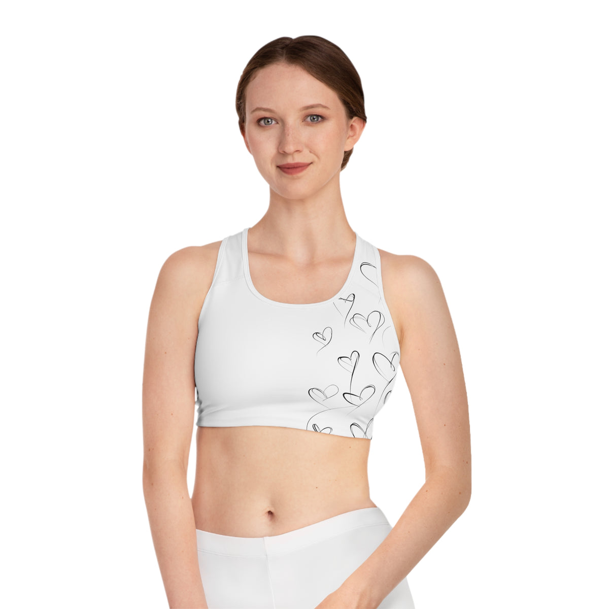 Sketchbook Hearts - Cute Wireless Soft Bra