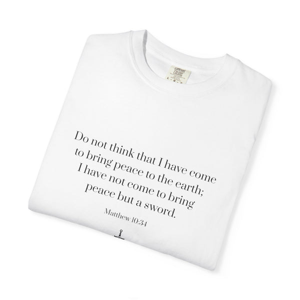 Matthew 10:34 Bible Verse T-Shirt
