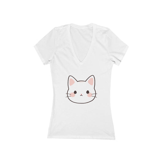Paula Cat - Cute V-Neck T-Shirt