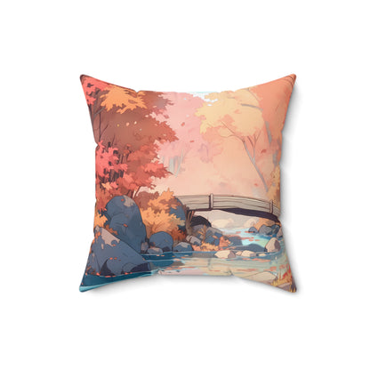 Amberglow - Anime Throw Pillow