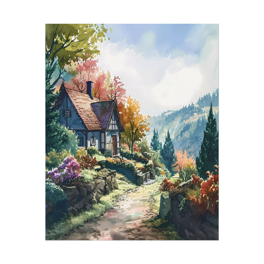 Wanderer's Rest - Aesthetic Anime Watercolor Poster