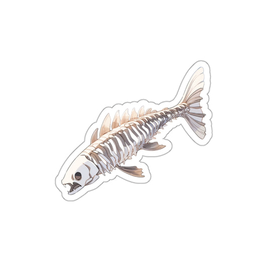 Amazing Bone Fish - Anime Fish Skeleton Sticker