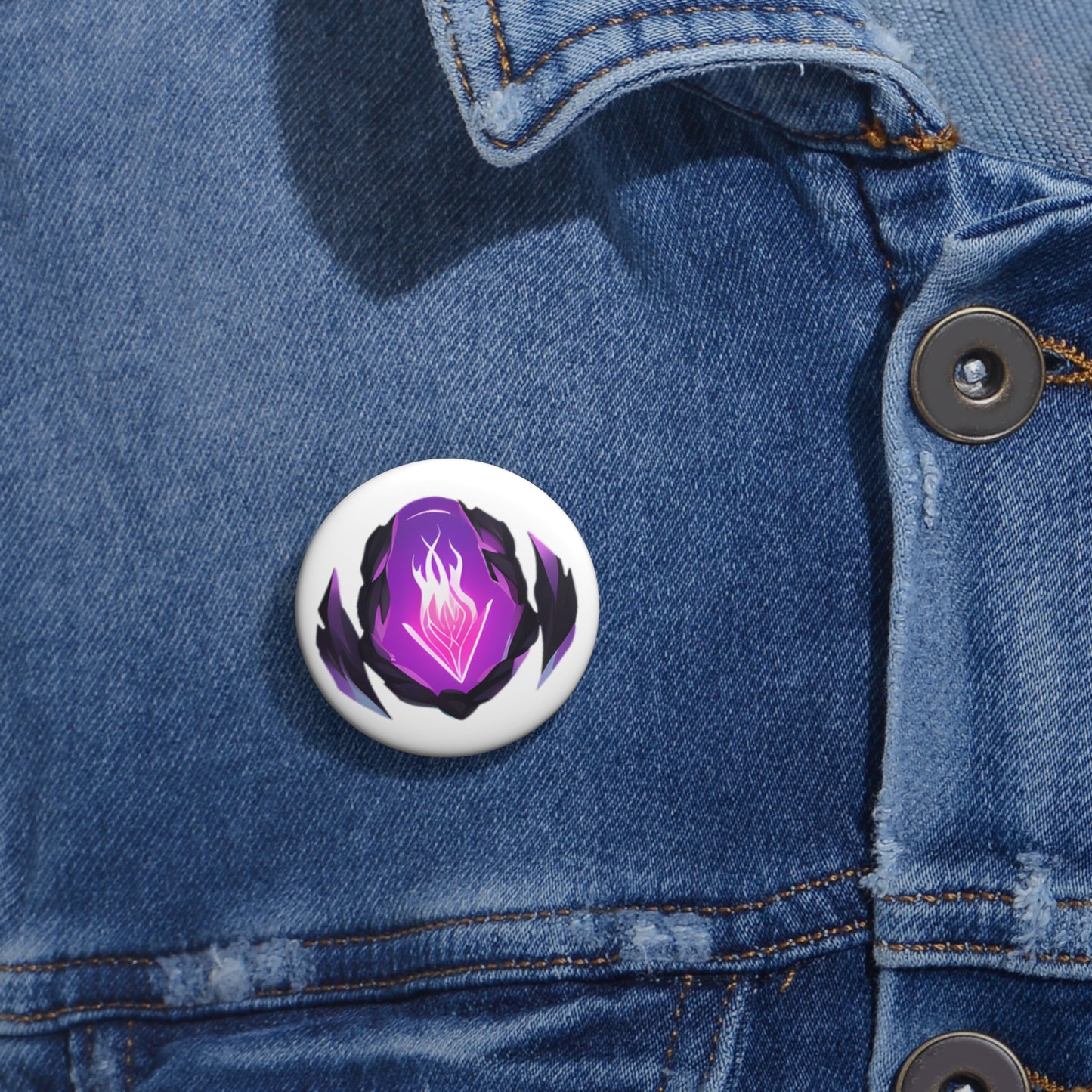 Dark Element Sigil - Button Pin