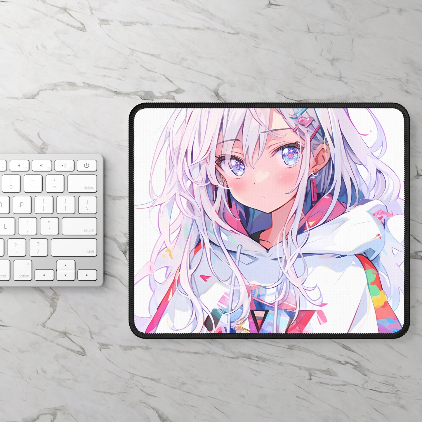 Mosaic Love - Anime Girl Mouse Pad