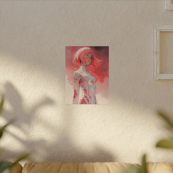 Hikari Child of Light - Anime Girl Watercolor Poster