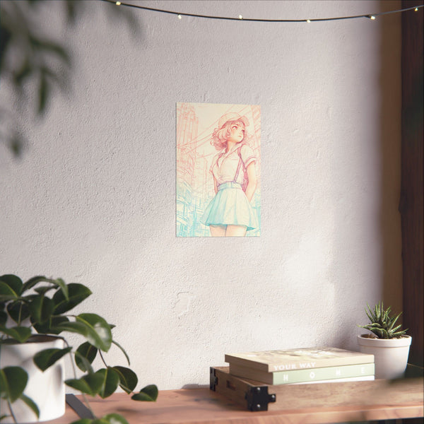Versa of Corinth - Pastel Anime Girl Poster