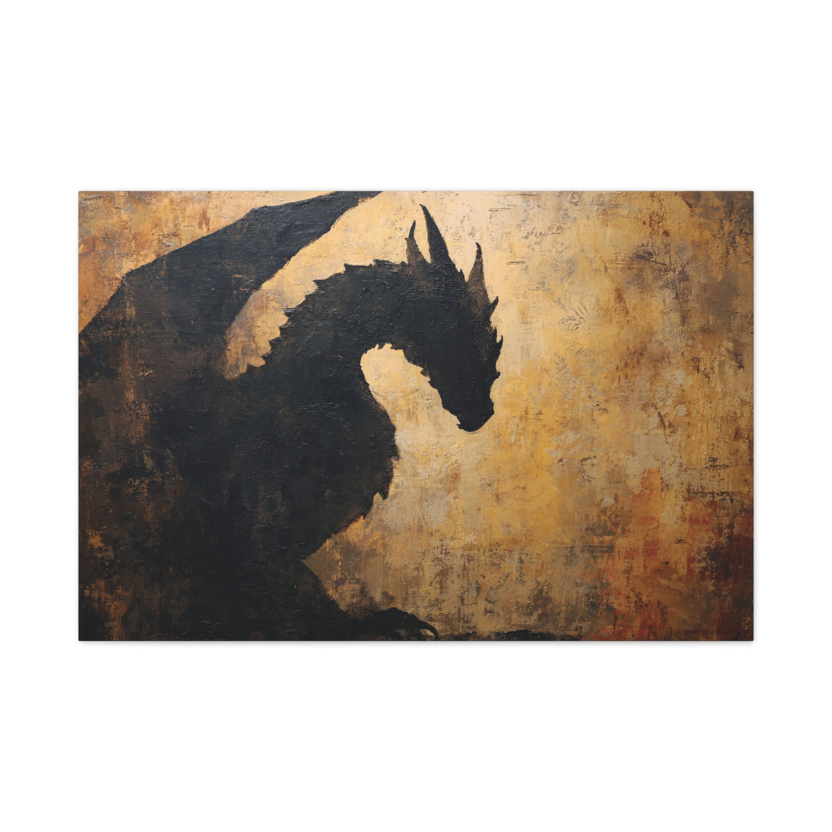Elder Dragon - Textured Fantasy Wall Art