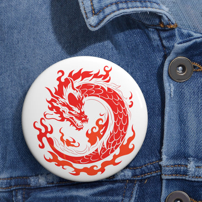 Red Dragon Clan - Anime Button Pin