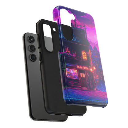 Zeke's Pub - Cyberpunk Pixel Art Phone Case