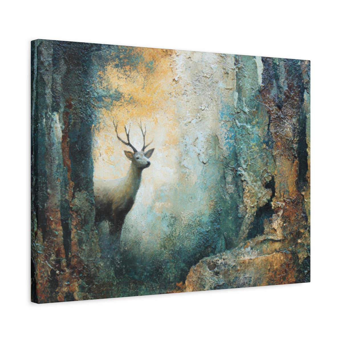 Emerging Buck - Textured Wall Art