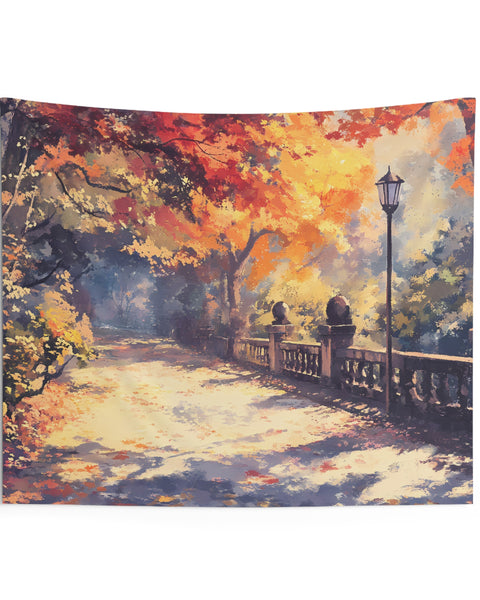 Harken Woods - Aesthetic Fall Tapestry