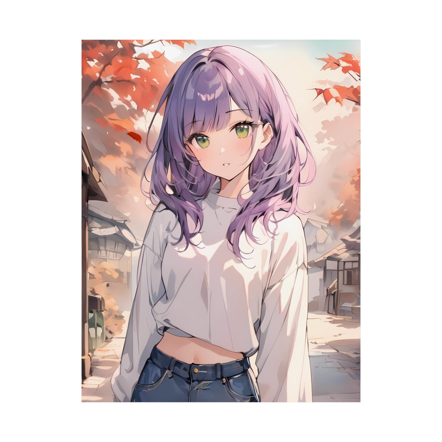 October Stories - Cute Anime Girl Poster