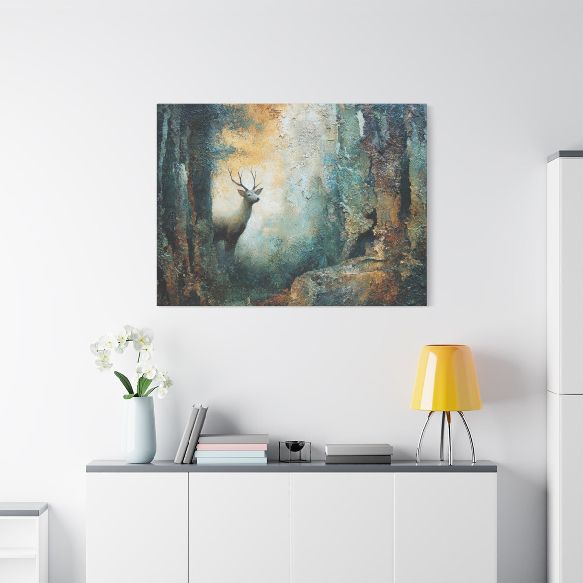 Emerging Buck - Textured Wall Art