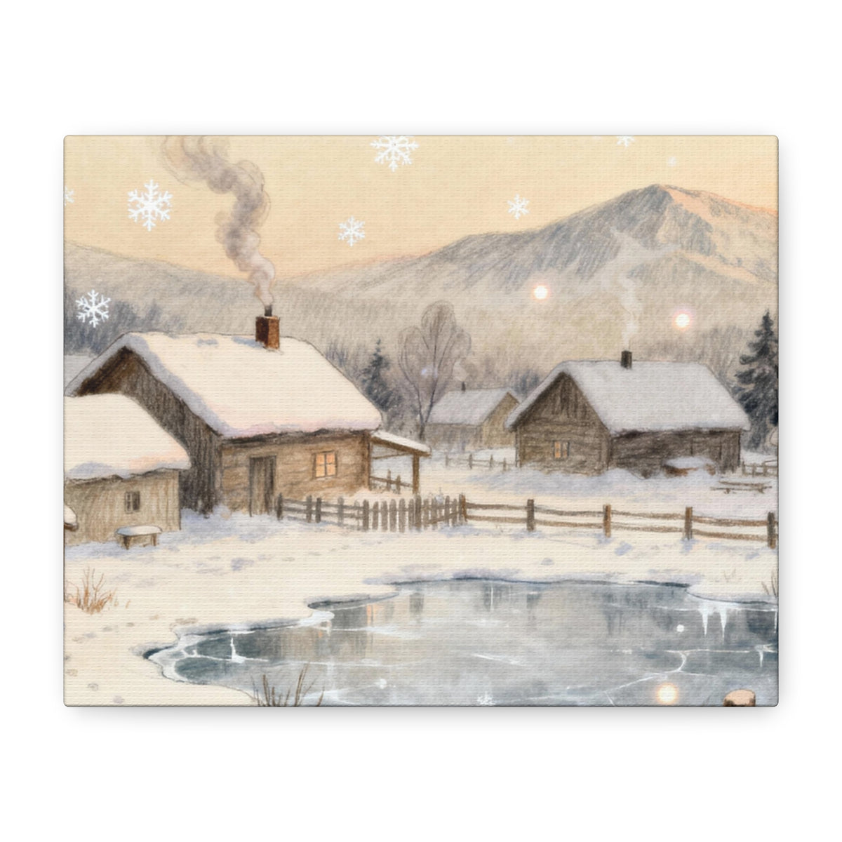 Another Winter - Cozy Anime Canvas Print