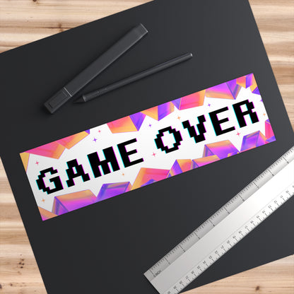 Game Over - Cute Bumper Sticker