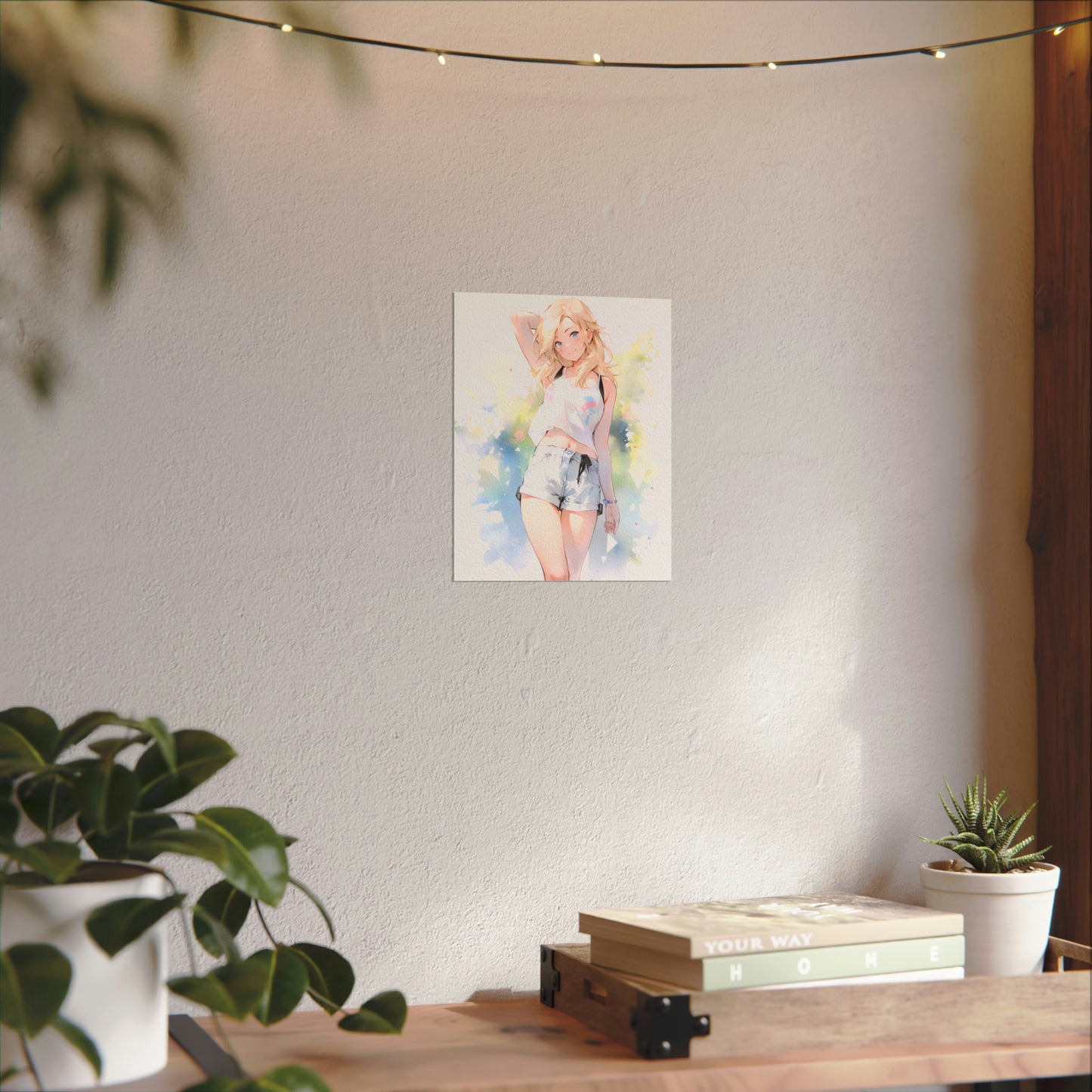A Reflection of Spring - Anime Watercolor Poster