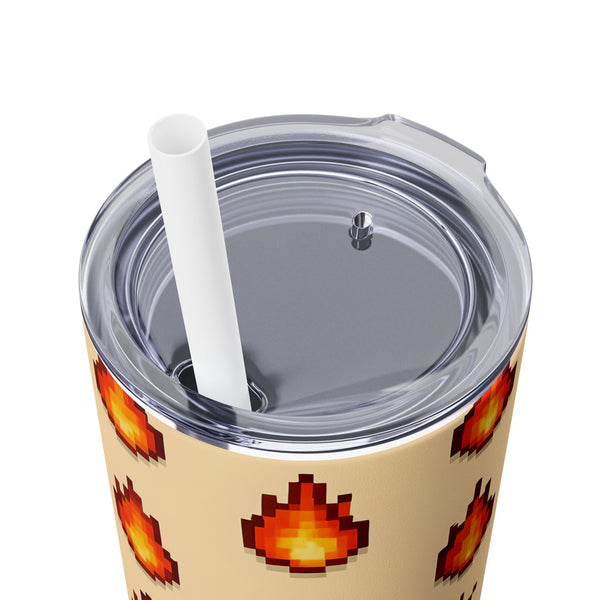 Fire Drops - 16-Bit RPG Aesthetic Skinny Tumbler
