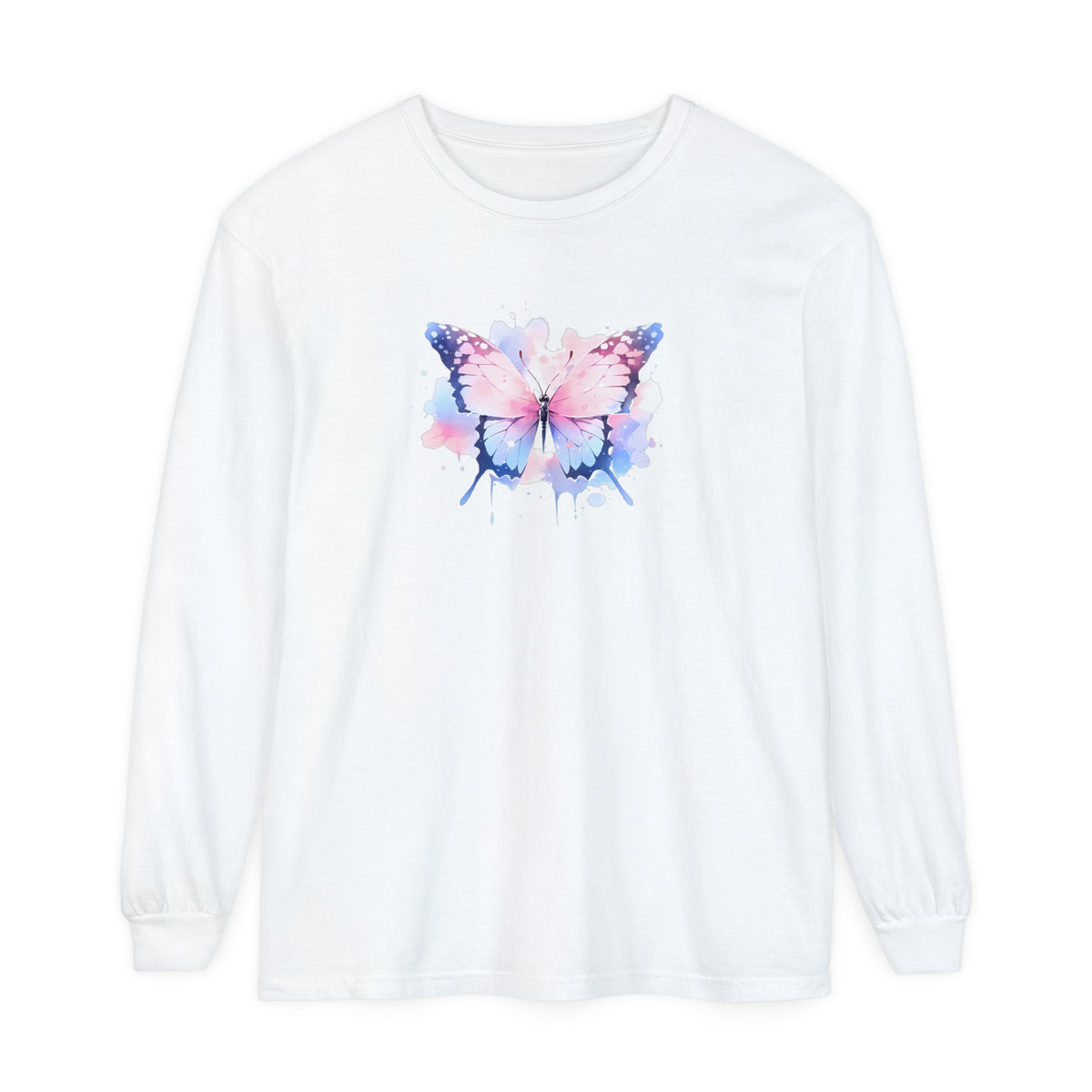 Pastel Butterfly - Cute Long Sleeve T-Shirt