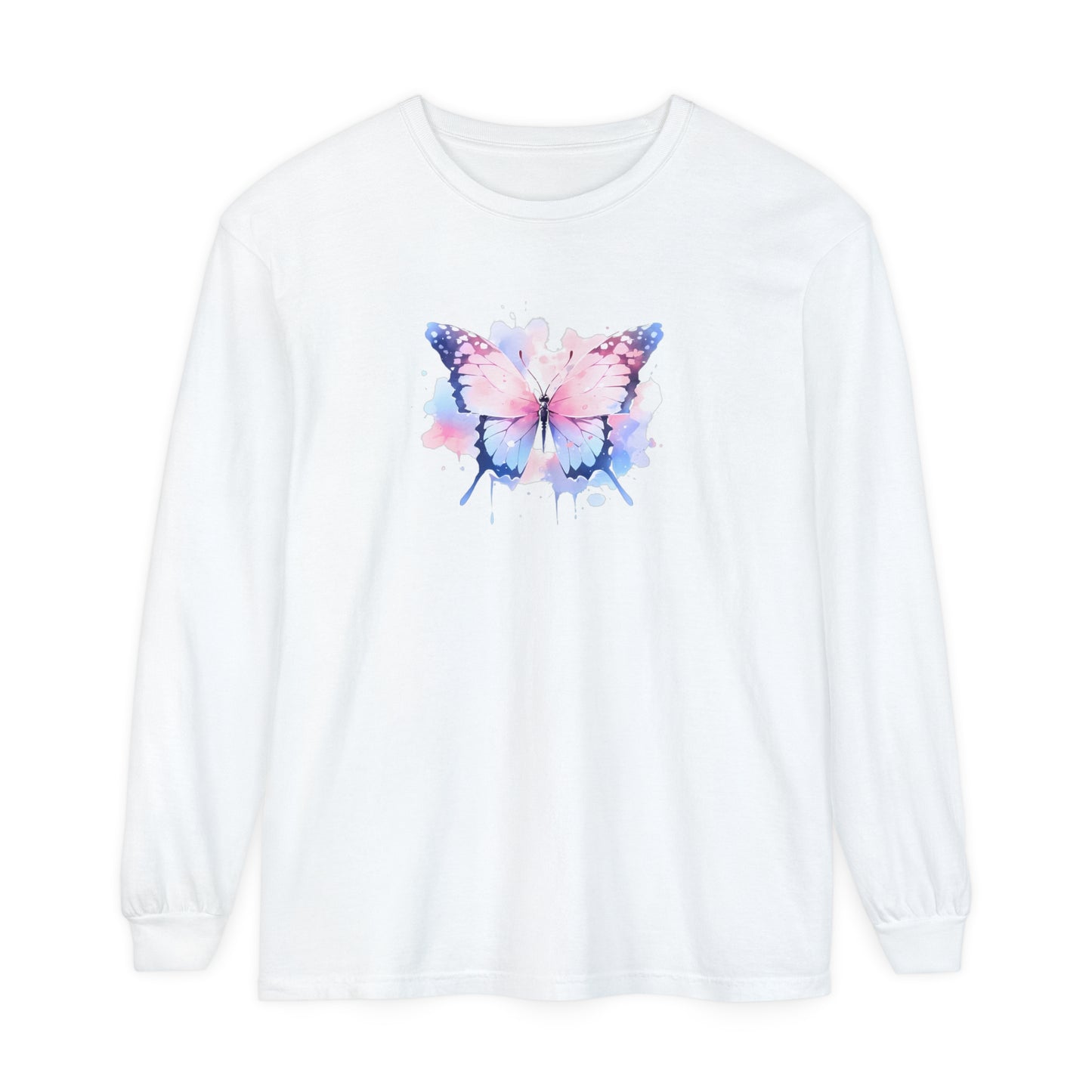 Pastel Butterfly - Cute Long Sleeve T-Shirt