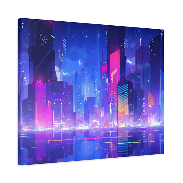 City of Dreams - Lofi Anime Canvas Print