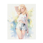 anime girl spring outfit poster