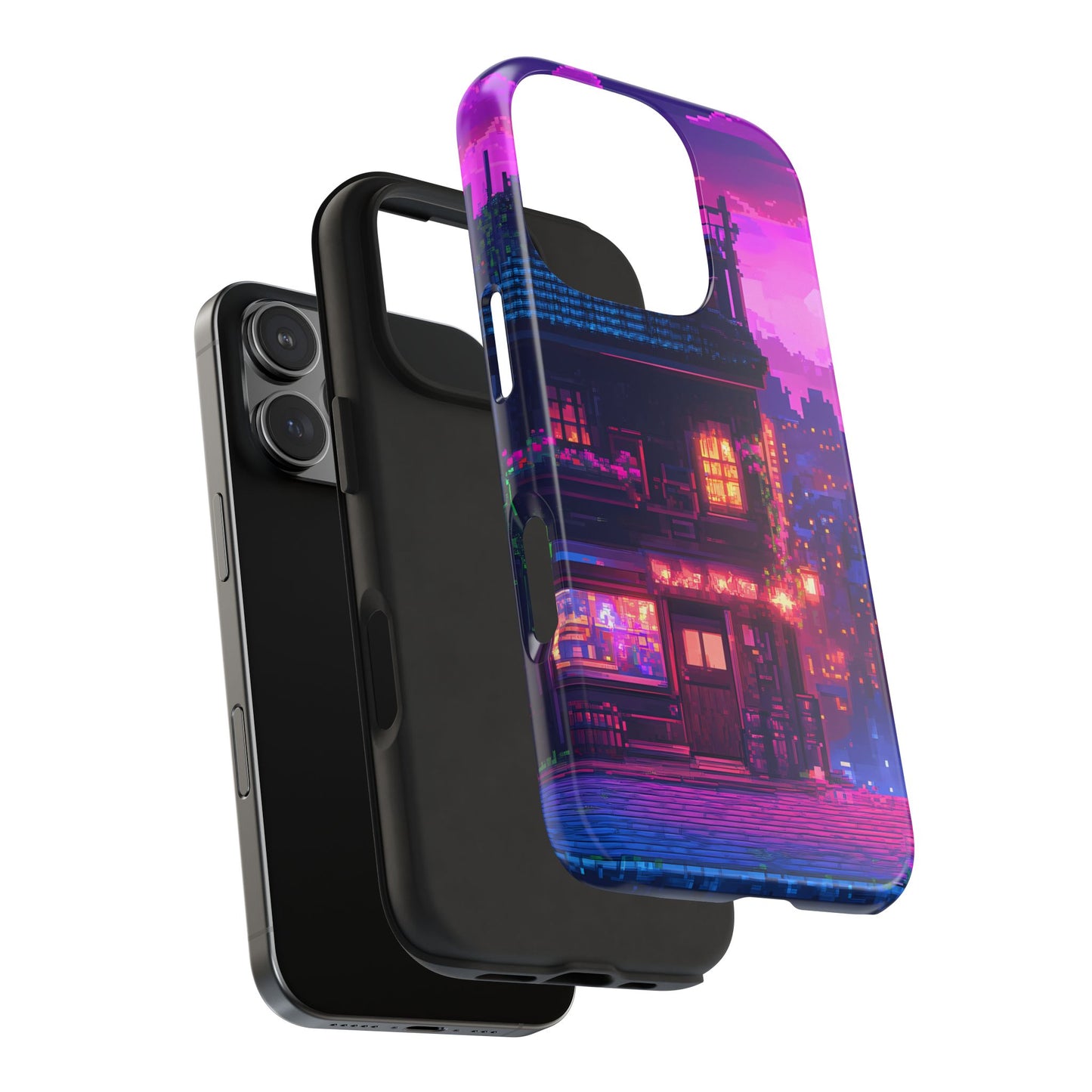 Zeke's Pub - Cyberpunk Pixel Art Phone Case