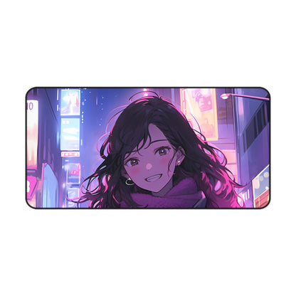 Night Vibes - Anime Girl Desk Mat