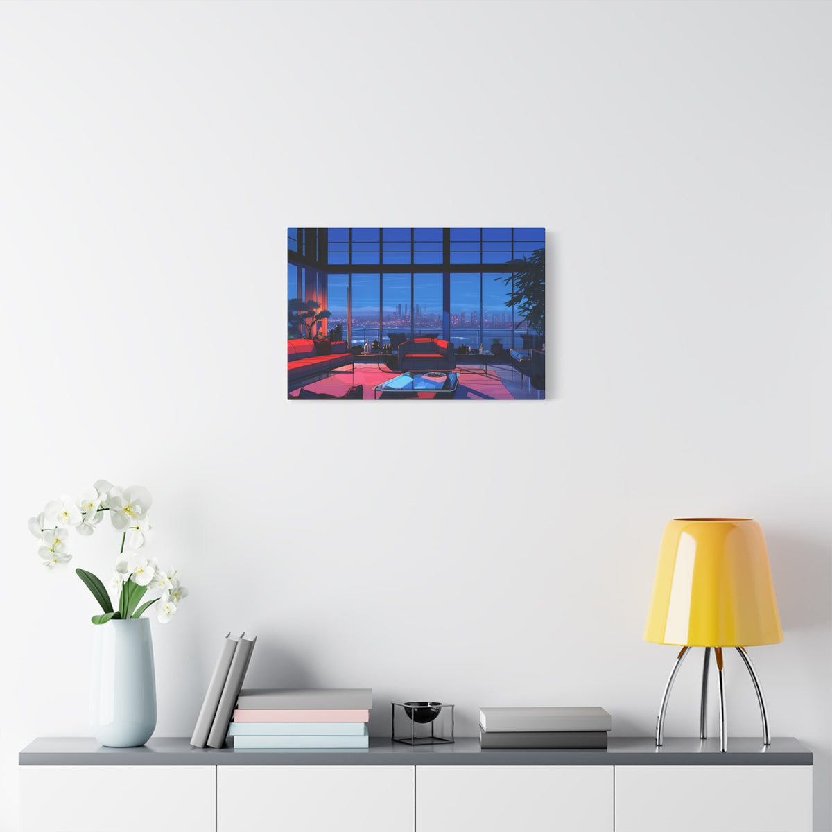 Diamond Nights - Retro Anime Canvas Print