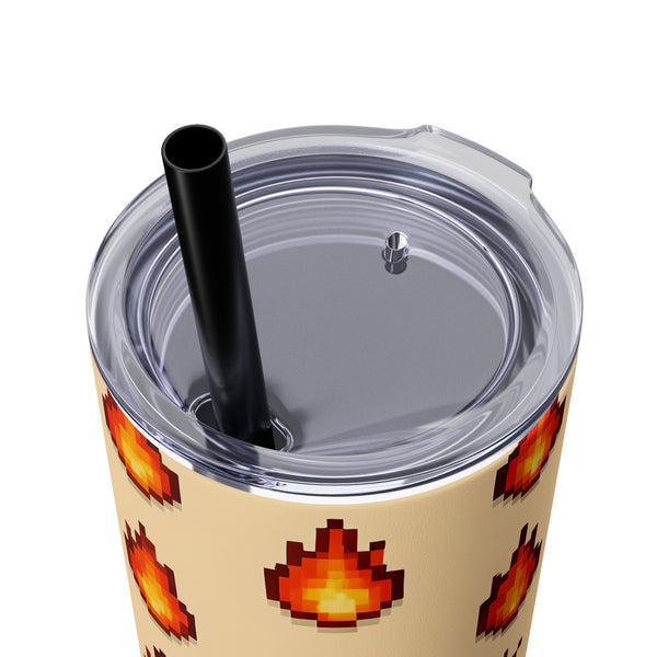 Fire Drops - 16-Bit RPG Aesthetic Skinny Tumbler