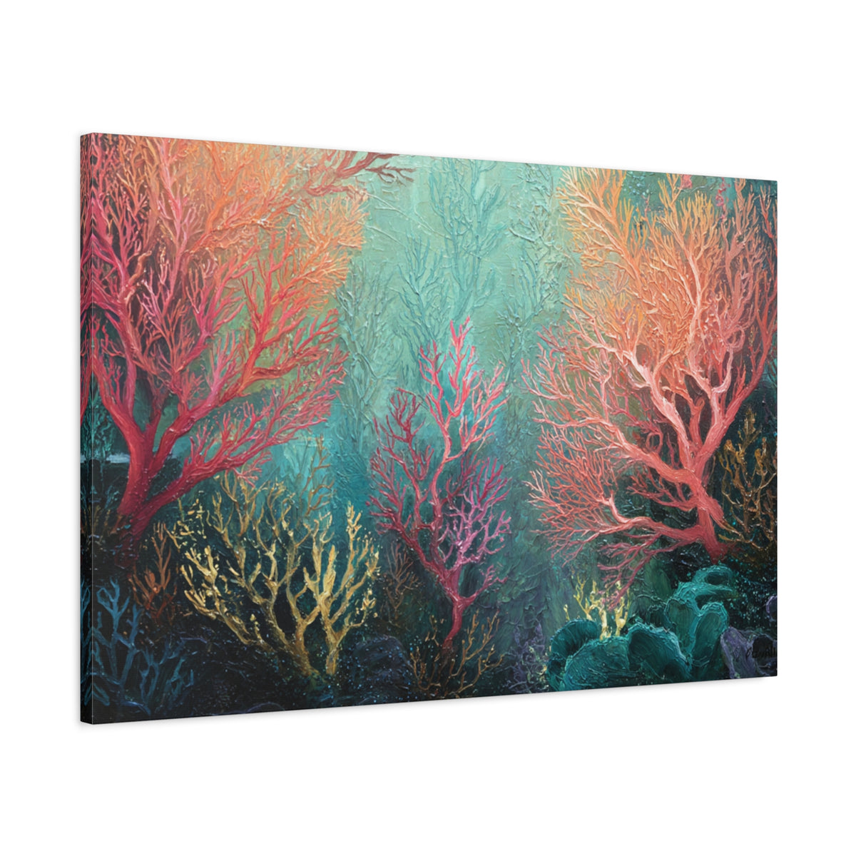 Rainbow Reef - Textured Undersea Wall Art
