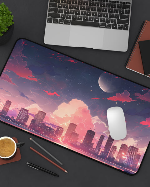 City's Edge - Lofi Anime Desk Mat