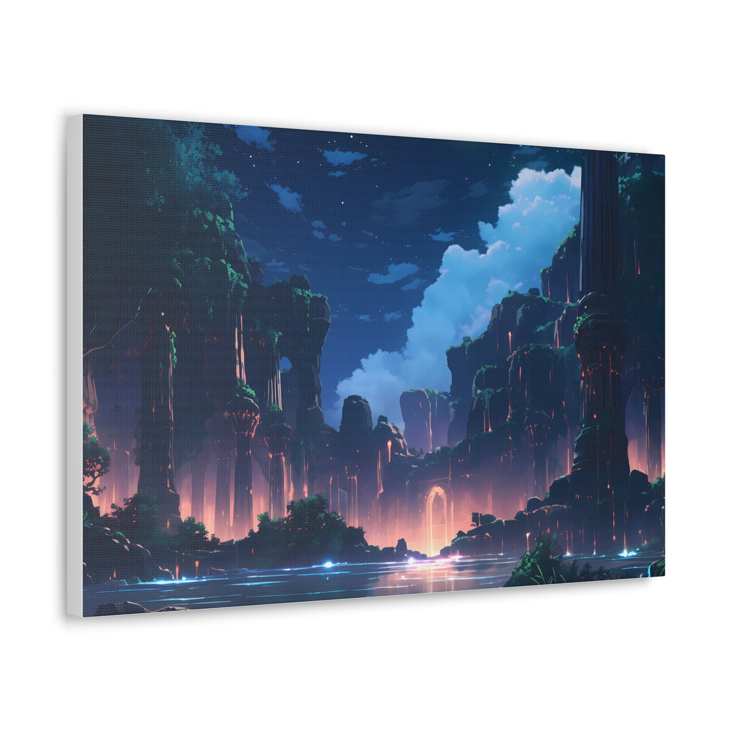 Night Magic - Anime Canvas Print