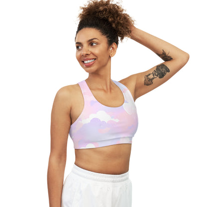 Pastel Clouds Soft Sleep Bra