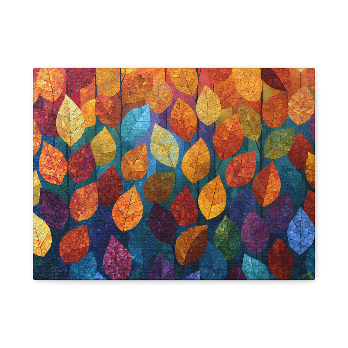 Autumn Mosaic - Textured Fall Wall Art